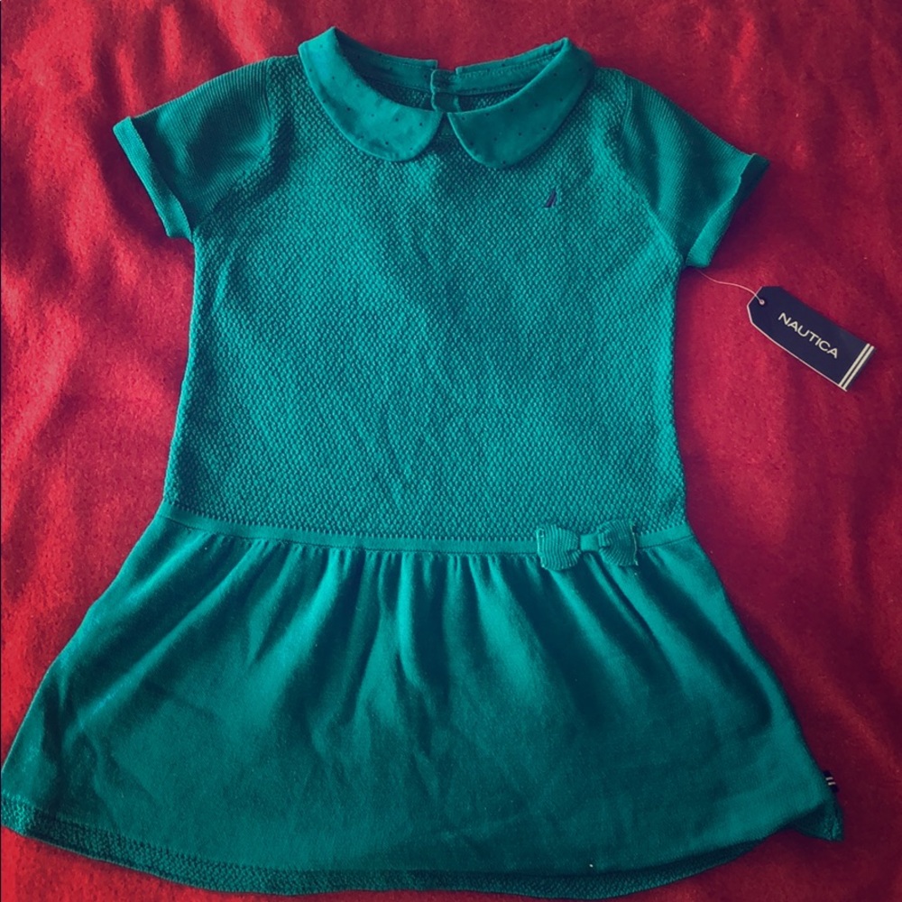 3T Toddler Girl’s Short Sleeve Nautica Dress